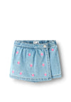 Name It Mini Girl Diana Strawberry Skort, Blue