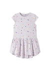 Name It Mini Girl Vigga Capsl Heart Dress, Purple