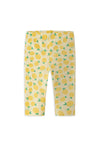 Name It Mini Girl Vivian Print Capri Legging, Yellow