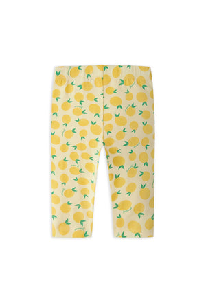 Name It Mini Girl Vivian Print Capri Legging, Yellow