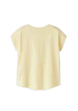 Name It Mini Girl Varutti Lemon Loose Top, Yellow