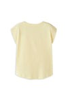 Name It Mini Girl Votia Flamingo Short Sleeve Tee, Yellow