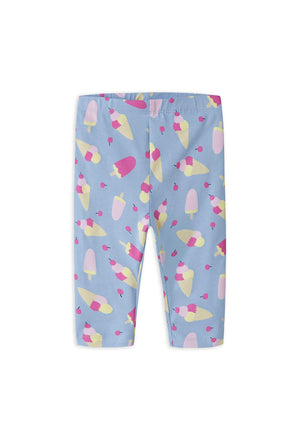 Name It Mini Girl Vivian Print Capri Legging, Blue