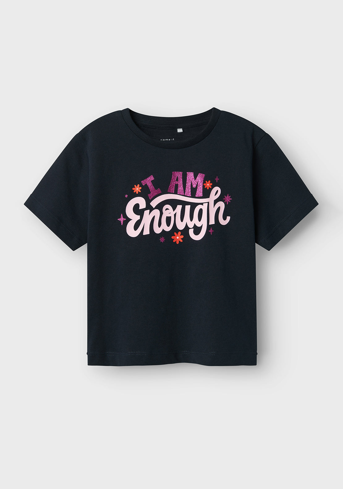 Name It Mini Girl Betria Short Sleeve Tee, Dark Sapphire