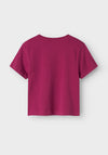 Name It Mini Girl Betria Short Sleeve Tee, Boysenberry