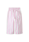 Name It Mini Girl Friba Stripe Leg Trouser, Pink