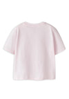 Name It Mini Girl Vilinse Cherry Sleeve Tee, Pink
