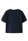 Name It Mini Girl Vilinse Balloon Short Sleeve Tee, Navy