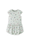Name It Mini Girl Vigga Capsl Print Short Sleeve Dress, Green