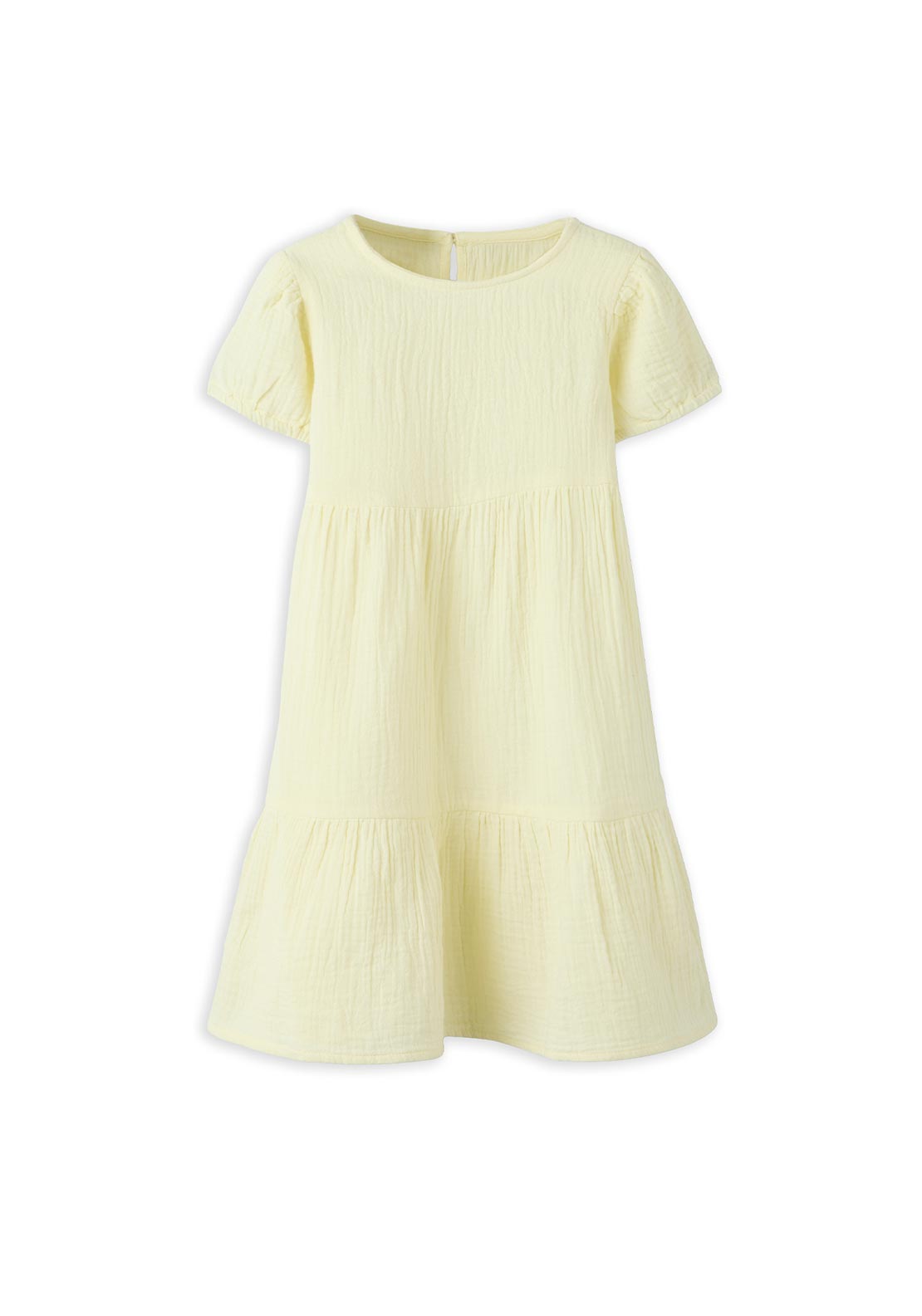 Name It Mini Girl Jasmin Short Sleeve Dress, Yellow