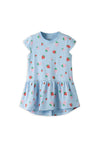 Name It Mini Girl Vigga Capsl Print Short Sleeve Dress, Blue