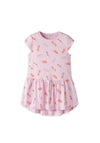 Name It Mini Girl Vigga Capsl Print Short Sleeve Dress, Pink
