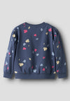 Name It Mini Girl Nula Long Sleeve Sweater, Blue