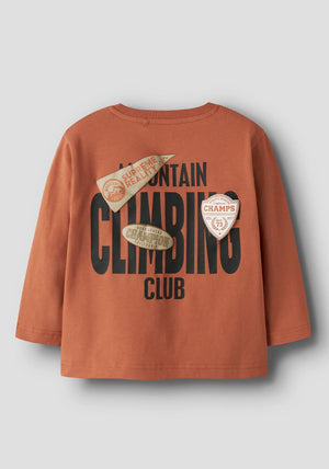 Name It Mini Boy Moman Long Sleeve Top, Orange