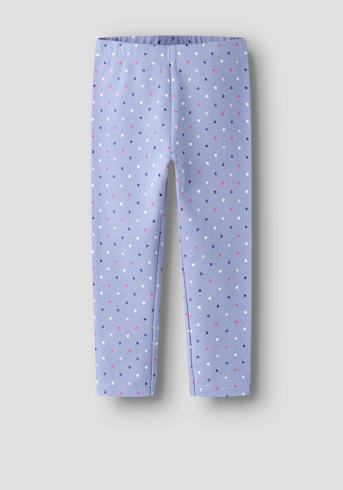 Name It Mini Girl Ena Heart Leggings, Purple