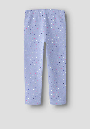 Name It Mini Girl Ena Heart Leggings, Purple