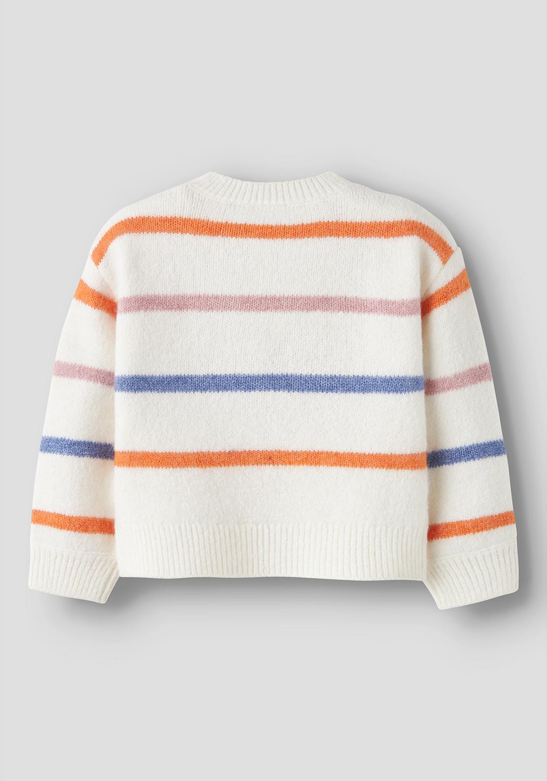 Name It Mini Girl Olenska Long Sleeve Knit Jumper, White