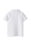 Name It Mini Boy Fen Short Sleeve Polo, White