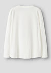 Name It Kid Girl Violet Long Sleeve Loose Top, White