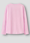 Name It Kid Girl Violet Long Sleeve Loose Top, Pink