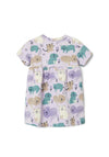 Name It Baby Girl Vandora Short Sleeve Dress, Orchid Petal