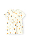 Name It Baby Girl Vandora Short Sleeve Dress, Jet Stream