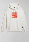 Napapijri Boyd Graphic Hoodie, White Whisper