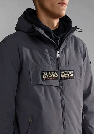 Napapijri Rainforest Open Winter Jacket, Dark Grey