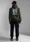 Napapijri Telemark Back Graphic Hoodie, Green Depths