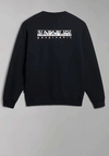 Napapijri Telemark Back Graphic Crew Neck Sweatshirt, Black