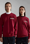 Napapijri Telemark Back Graphic Crew Neck Sweatshirt, Bordeaux
