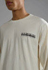 Napapijri Telemark Long Sleeve T-Shirt, White Whispers