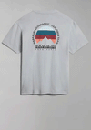 Napapijri Telemark Back Graphic T-Shirt, Grey Quarry