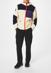 Napapijri Yupik Contrast Full Zip Fleece, Purple & Ivory Multi