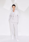 Naya Contrast Fabric Trim Jersey Jacket, Sand