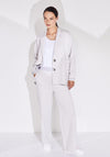 Naya Contrast Fabric Trim Jersey Jacket, Sand