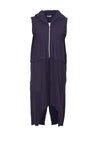 Naya Hooded Waistcoat, Navy