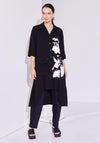 Naya Printed Longline Blouse, Black & White