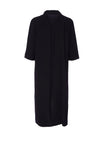 Naya Printed Longline Blouse, Black & White
