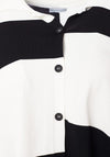 Naya Colour Block Knit Cardigan, Black & White