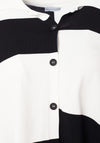 Naya Colour Block Knit Cardigan, Black & White