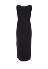 Naya Layered Sleeveless Shift Dress, Black