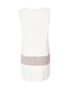 Naya Longline Panel Tank Top, Cream & Mink
