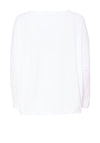 Naya Splash Printed Pocket Sweatshirt, White & Navy