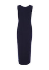 Naya Jersey Side Slit Midi Dress, Navy