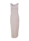 Naya Jersey Side Slit Midi Dress, Mink