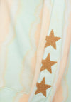 Naya Cotton Tie Dye Star Print Sweatshirt, Tan