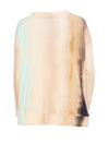 Naya Cotton Tie Dye Star Print Sweatshirt, Tan