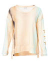Naya Cotton Tie Dye Star Print Sweatshirt, Tan