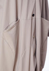 Naya Tulip Hemline Hooded Mac Coat, Mink